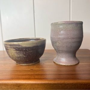 Vintage Pottery Decor Cups